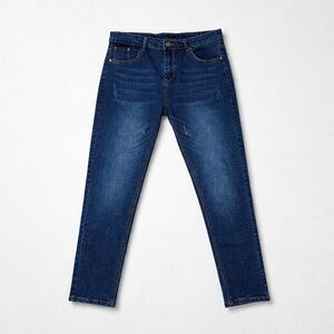 Men’s Classic Blue Denim Jeans Straight Leg Size 32/28